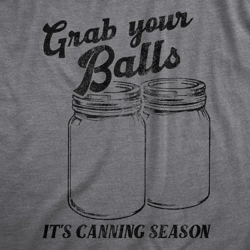 Vista 2 de Camiseta divertida para hombre con frase en tarro de cristal para conservar alimentos, broma para chicos