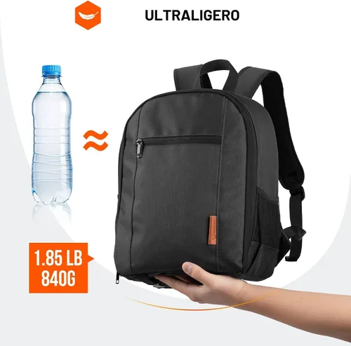 Vista 6 de TARION Mochila para cámara pequeña – Estuche profesional para fotografía DSLR con compartimento para laptop de 13 pulgadas y cubierta impermeable