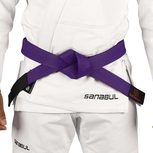Vista 2 de Sanabul Cintos para Jiu Jitsu BJJ brasilero Profesional.