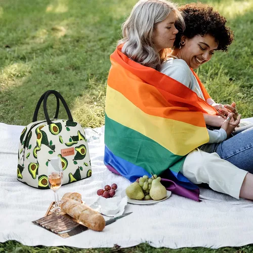 Vista 7 de BALORAY Bolsa de almuerzo para mujeres y hombres, lonchera aislada para adultos, bolsa de almuerzo reutilizable para el trabajo, picnic o viajes