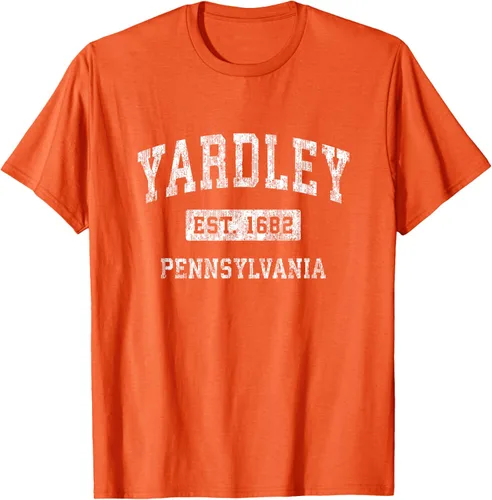 Vista 69 de Yardley Pennsylvania PA - Camiseta de manga corta, diseño deportivo
