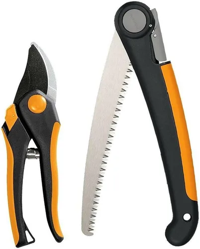 Vista 14 de Fiskars - Tijeras bypass de podar, podadora con capacidad de corte de 1 pulgada, con Softgrip, hoja de acero afilada y resistente al óxido que se