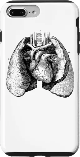 Vista 12 de Human Heart Lungs Anatomy Vintage Medical Anatomical Heart Case for iPhone 17