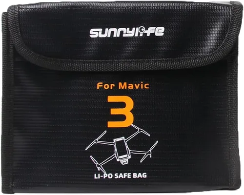 Vista 6 de Mavic 3 Lipo - Bolsa de batería para DJI Mavic 3 Pro, accesorios para drones, baterías ignífugas a prueba de explosiones, bolsa segura para carga