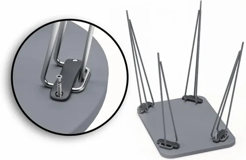 Vista 7 de Juego de 3 anidadores rectangulares, mesa anidable, base moderna de aspecto de grano de madera para mesas de centro o mesitas de noche, mesa