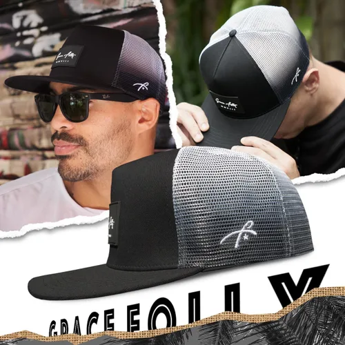 Vista 111 de Grace Folly - Gorra trucker unisex gorra de malla con cierre trasero