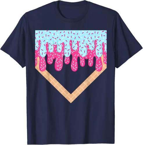Vista 81 de Baseball Drip Boys Home Plate Ice Cream Sport Players & Fans Camiseta