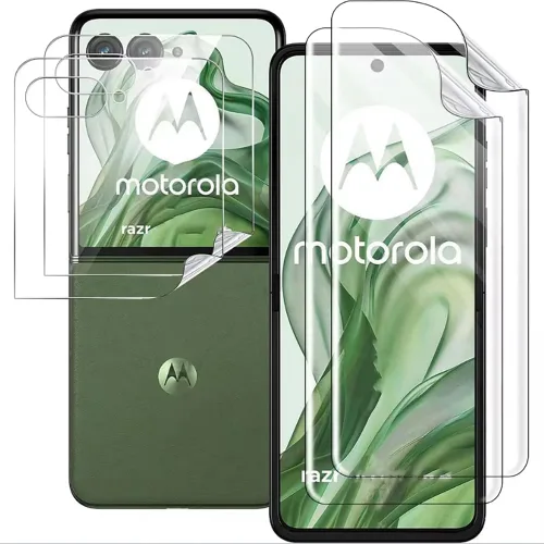 Vista 12 de Paquete de 2 protectores de pantalla para Google Pixel 10 Pro Fold, protector de pantalla de TPU flexible irrompible de alta sensibilidad