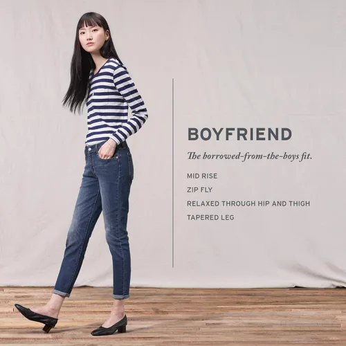 Vista 4 de Levis Womens New Boyfriend Jeans Standard and Plus
