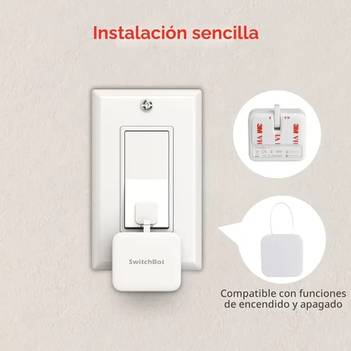Vista 7 de Switchbot Empujador de botón de interruptor inteligente (Bluetooth): Fingerbot para interruptor basculante/botones unidireccionales, control