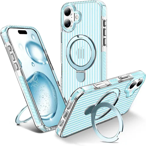 Vista 40 de Funda para iPhone 11 con soporte giratorio de 360°, color negro