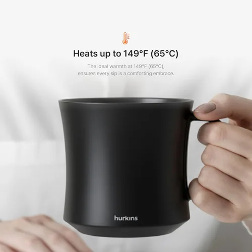 Vista 9 de Smug Mug Warmer V2 Taza de control de temperatura premium y base de calefacción Calentamiento inteligente de 131.0 °F (131 °F) 1 año