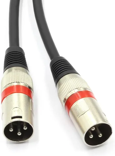 Vista 3 de Cable divisor XLR hembra a macho dual de 3 pines y cable de parche en Y para micrófono, adaptador de audio equilibrado (50CM)