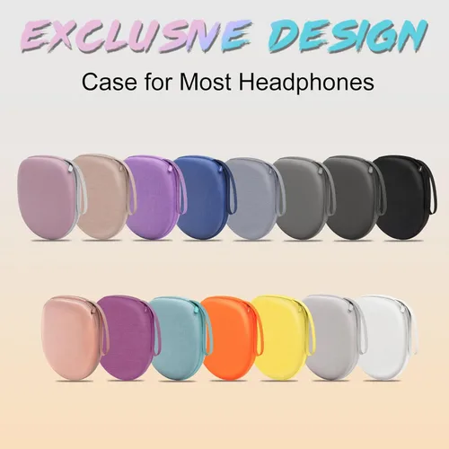 Vista 5 de Estuche para auriculares compatible con auriculares inalámbricos JBL/Sony/Soundcore de Anker/BERIBES/KVIDIO, color negro