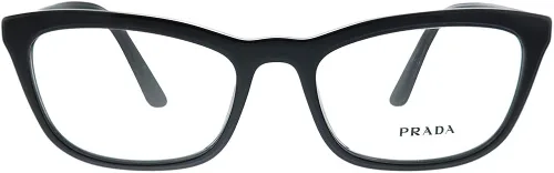 Vista 2 de Prada PR 10VV 1AB1O1 - Lentes de plástico negro para ojo de gato 2126in