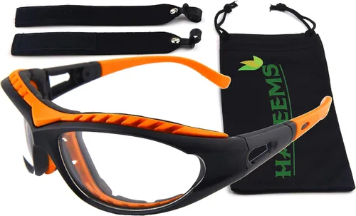 Vista 6 de Paquete de gafas naranja y rosa, antiniebla, anti arañazos, protección de ajuste único