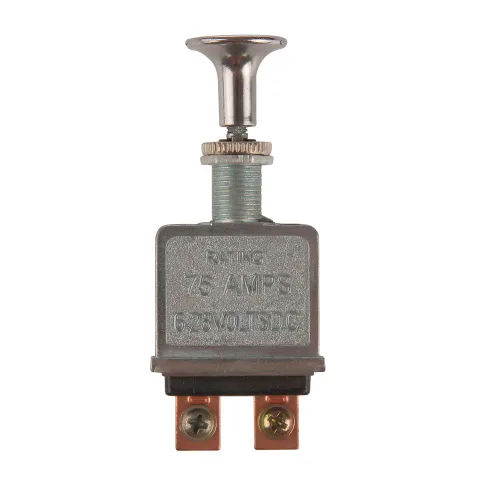 Vista 2 de HMY Interruptor de palanca de 75 amperios 6-28 voltios de alta resistencia con 2 posiciones, 4 terminales reemplazados con faros de control