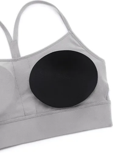 Vista 4 de CRZ YOGA Butterluxe - Brasier deportivo con espalda en Y para mujer, tirantes delgados, sin varillas, cuello redondo, atlético, acolchado, para yoga