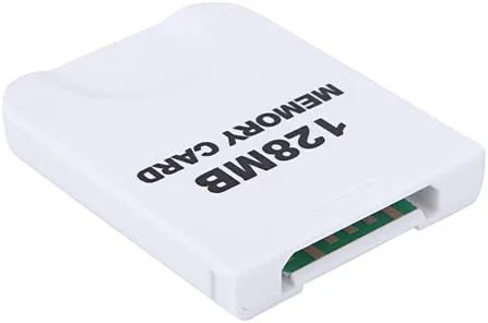 Vista 2 de Honbay - Tarjeta de memoria compatible con Wii y consola Gamecube (128 MB), color blanco