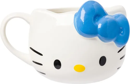 Vista 20 de Silver Buffalo Sanrio Hello Kitty and Friends Badtz-Maru - Taza de cerámica esculpida en 3D, 20 onzas