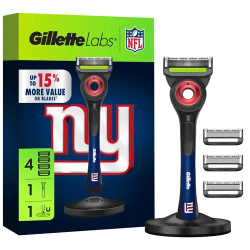 Vista 31 de Gillette Labs Special NFL 49ers Edition Shaving Razor for Men - 1 Handle, 1 Razor Blade Refill, Perfect for Game Day Grooming, GilletteLabs with
