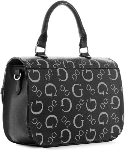 Vista 2 de GUESS Factory Keston Logo Top Handle Crossbody Bolsos para mujer, Negro