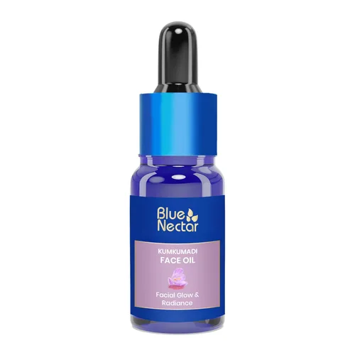 Vista 10 de Blue Nectar Suero de oro de 24 quilates con aceite puro de Kumkumadi para la cara, suero facial de colágeno ayurvédico para tensar la piel