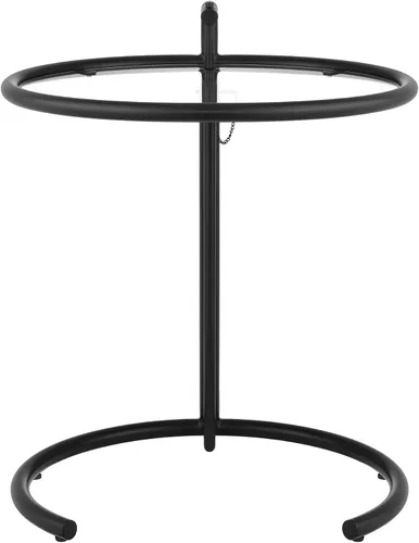 Vista 8 de Modway EEI-125-BLK Eileen Mesa auxiliar de metal gris, color negro
