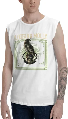 Vista 3 de SKYJUNOJN Camiseta sin mangas para hombre, cómoda camiseta deportiva de viaje