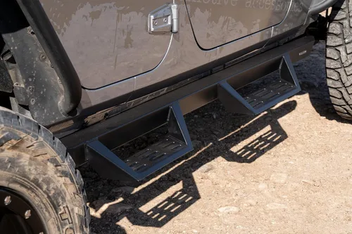 Vista 5 de Magnum RT Gen 2 Drop Steps - Estribos negros compatibles con Wrangler JK Unlimited 2007-2018 de 4 puertas