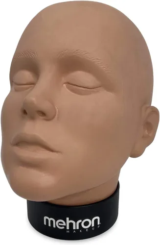 Vista 8 de Mehron Professional cara para práctica de maquillaje y pintura facial para estudiantes.