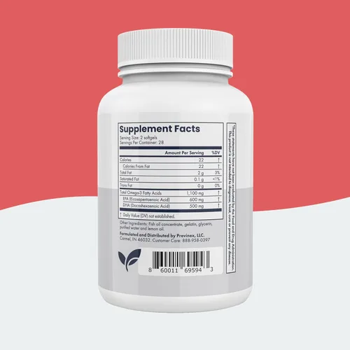 Vista 6 de Omega Pure Plus: Suplemento de aceite de pescado Omega-3. Libre de mercurio. Triple fuerza. Apoya la salud cardíaca, la salud cognitiva y la salud