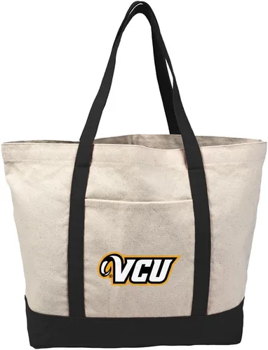 Vista 42 de Campus Lab Bolsa de lona con logotipo primario colegiado con bolsillo externo, bolsa de hombro reutilizable para ir de compras, playa Águilas A&m