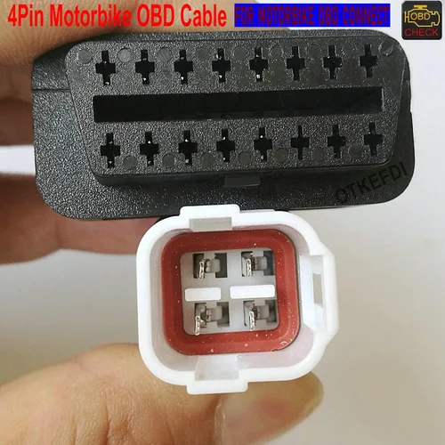 Vista 3 de Cable de diagnóstico CANBUS de la motocicleta 4pin OBD para la motocicleta de Yama