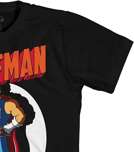 Vista 6 de The Simpsons Duffman Shirt - Camiseta gráfica con logotipo de Duffman Krusty Burger