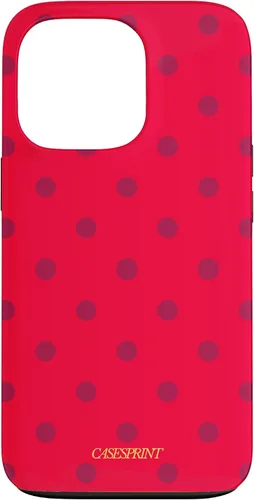 Vista 10 de Carcasa para iPhone 17 con diseño de lunares de sandía rojos