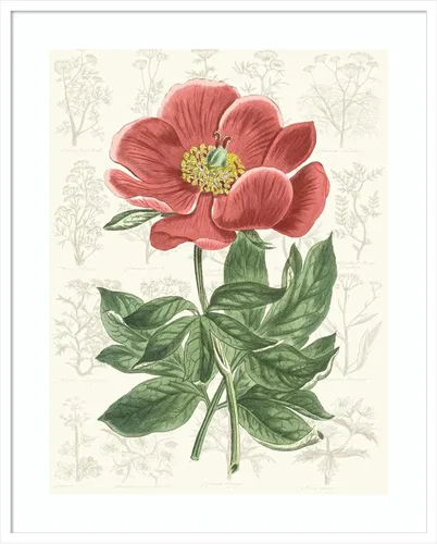 Vista 8 de Amanti Art Vision Studio - Lienzo decorativo para pared, 24 x 20 pulgadas, diseño de jardín de flores de peonía, arte de pared de flores, decoración