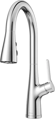 Vista 11 de Pfister LG529-NEBG Neera - Grifo de cocina abatible, oro cepillado