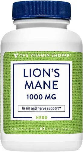 Vista 4 de The Vitamin Shoppe Fórmula de hongo nootrópico de melena de león para (120 cápsulas vegetales)
