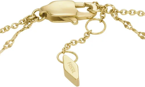 Vista 3 de Fossil Pulsera de cadena de acero inoxidable para mujer