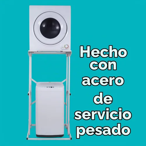 Vista 4 de BLACK+DECKER - Soporte apilable para lavadora y secadora, BWDS, color blanco Compatible with Black and Decker Portable Washers and Dryers, Heavy