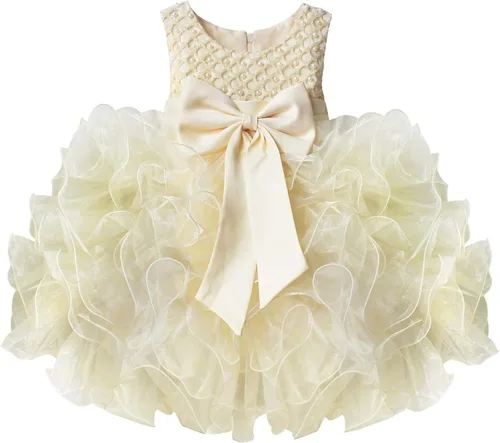 Vista 2 de TiaoBug - Vestido de fiesta para niñas, diseño de flores
