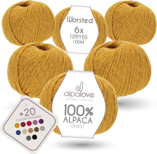 Vista 49 de Set de Lana Abultada (6 x 50 g) Súper Suave de Alpaca Bebé para Tejer Antracita 300 Metros
