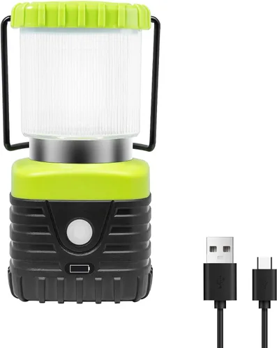 Vista 10 de Jarxin 1 unidad de linterna de camping LED luz cálida 3200K recargable de 1000 lm, batería externa de 4500 mAh, linterna para emergencias