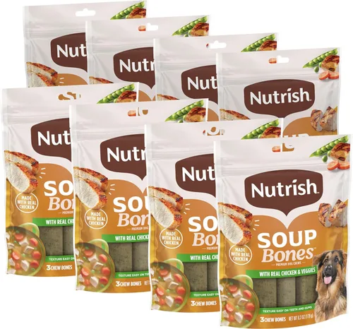 Vista 10 de Rachael Ray Nutrish - Tiras masticables para perros con sabor a sopa de huesos de mayor duración