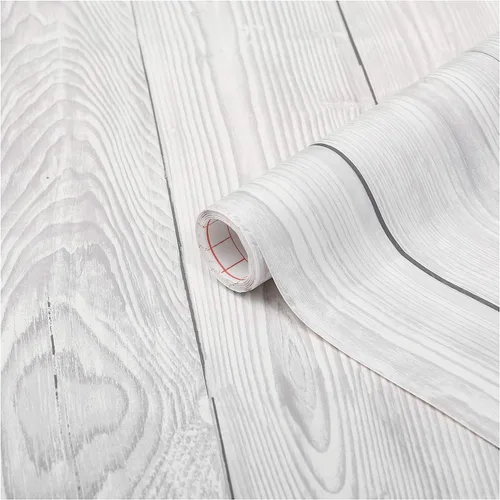 Vista 8 de d-c-fix F3460172 - Lámina decorativa de madera de madreperla (17.7 x 78.7 in), color blanco 2-Blanco