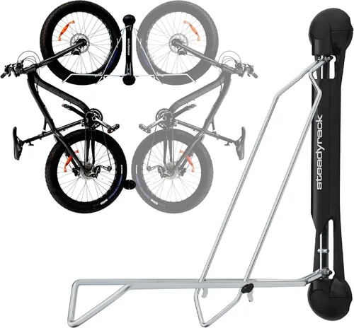 Vista 17 de Steadyrack - Soporte de bicicleta para bicicletas de carretera - El soporte de bicicleta vertical original montado en la pared - Se adapta a