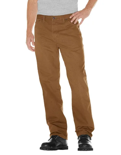 Vista 35 de Dickies Jeans de carpintero para hombre, ajuste relajado, pierna recta, Negro, 30 x 30