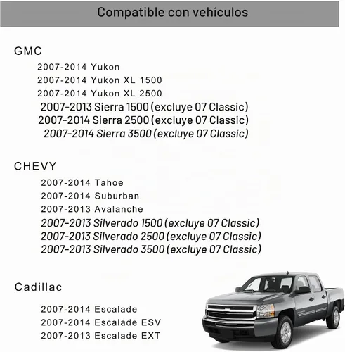 Vista 2 de RDBS 2 unidades, color negro, para puerta delantera o trasera, para ventana de automóvil, compatible con Chevrolet GMC Silverado Sierra 2007-2013