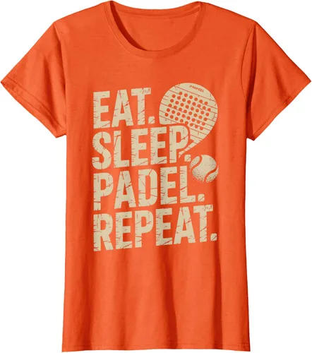 Vista 44 de Camiseta Eat Sleep Padel Repeat Padel Jugador de Tenis